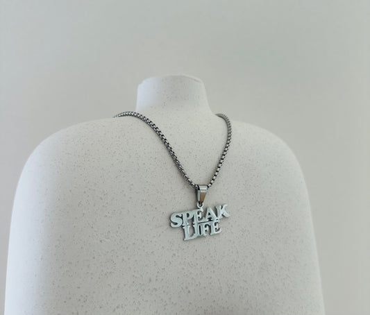 Silver Speak Life Chain