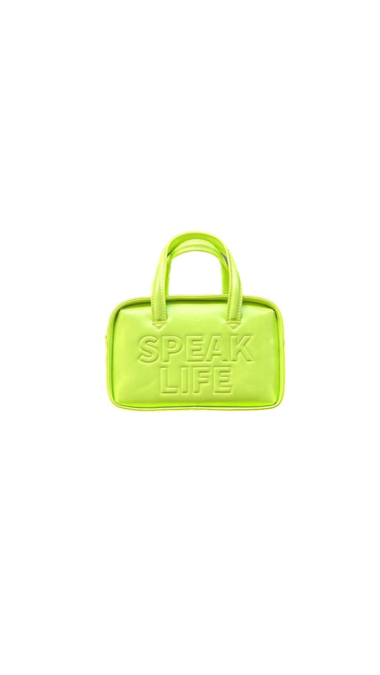 Speak Life Bowler Bag | Chartreuse