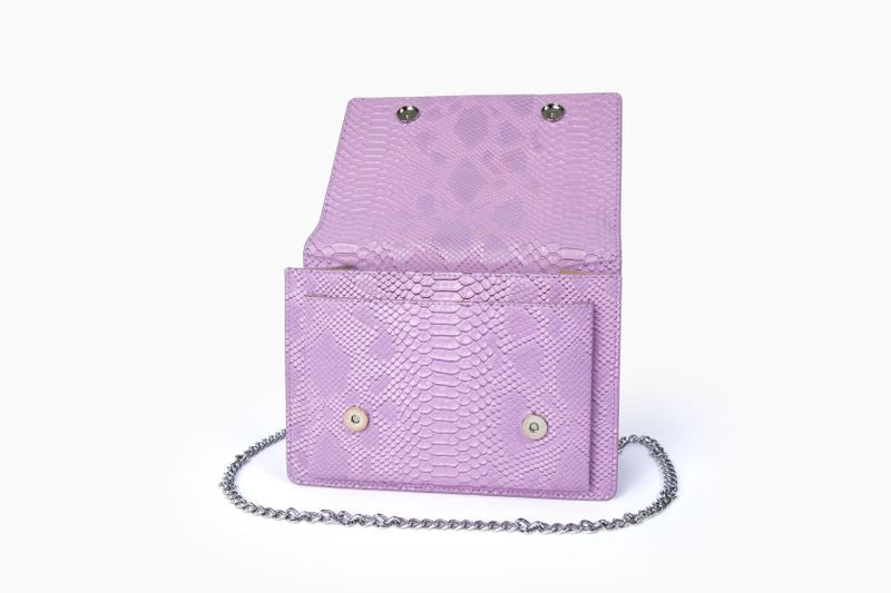 purple designer bag